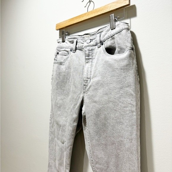 LA VIE REBECCA TAYLOR Women’s Ines Acid Ink Wash Grey Straight Leg Jeans Size 27 - Picture 5 of 7